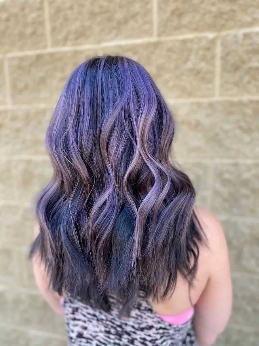 Lavender and violet waves